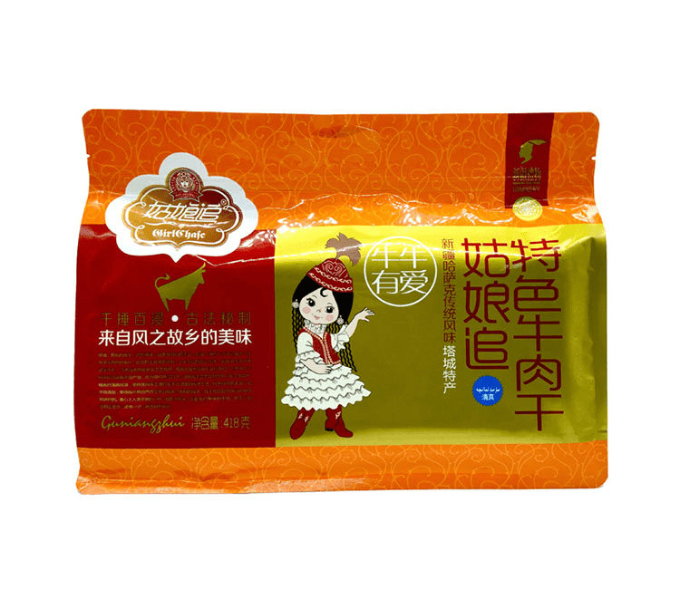 118g姑娘追牛肉干（2袋原味）